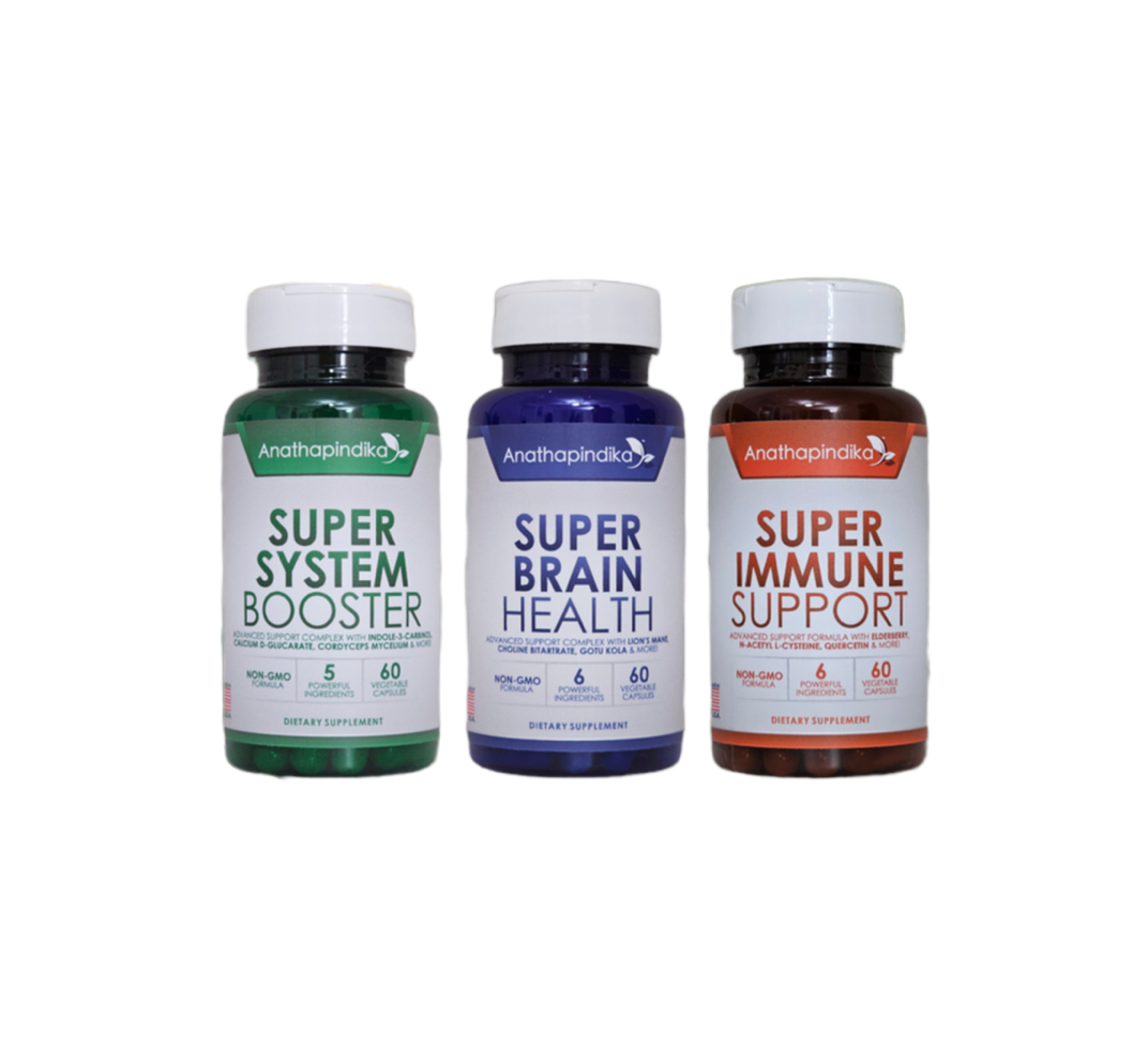 Anathapindika Super Immune Support + Super Brain Health + Super System Booster