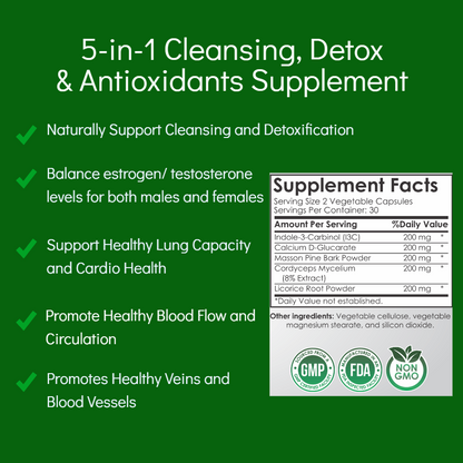 Super System Booster, 5-in-1 Cleansing Detox Supplement