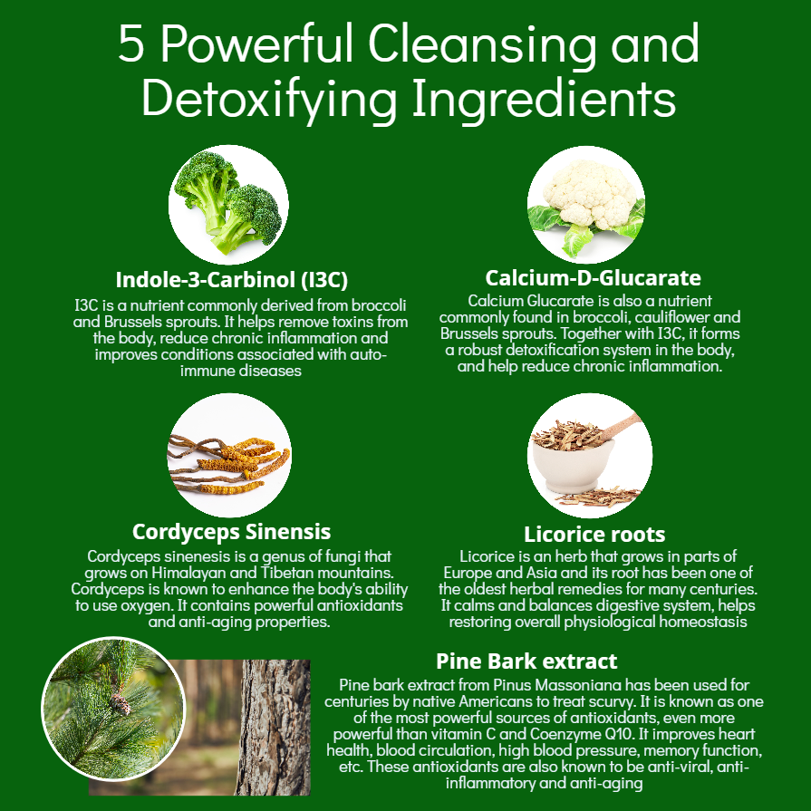 Super System Booster, 5-in-1 Cleansing Detox Supplement
