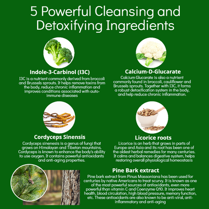 Super System Booster, 5-in-1 Cleansing Detox Supplement