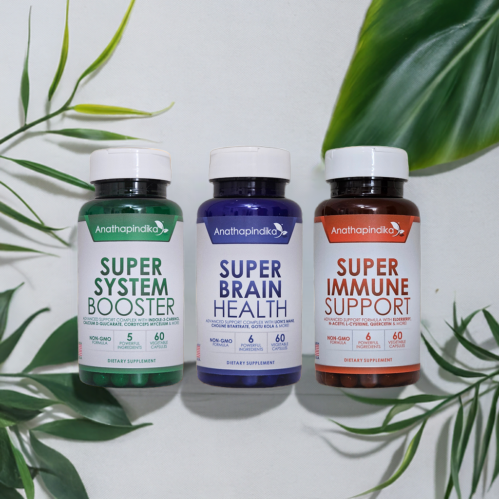 [Super Health Trio] Anathapindika Super Immune Support + Super Brain Health + Super System Booster