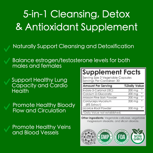 Super System Booster, 5-in-1 Cleansing Detox Supplement