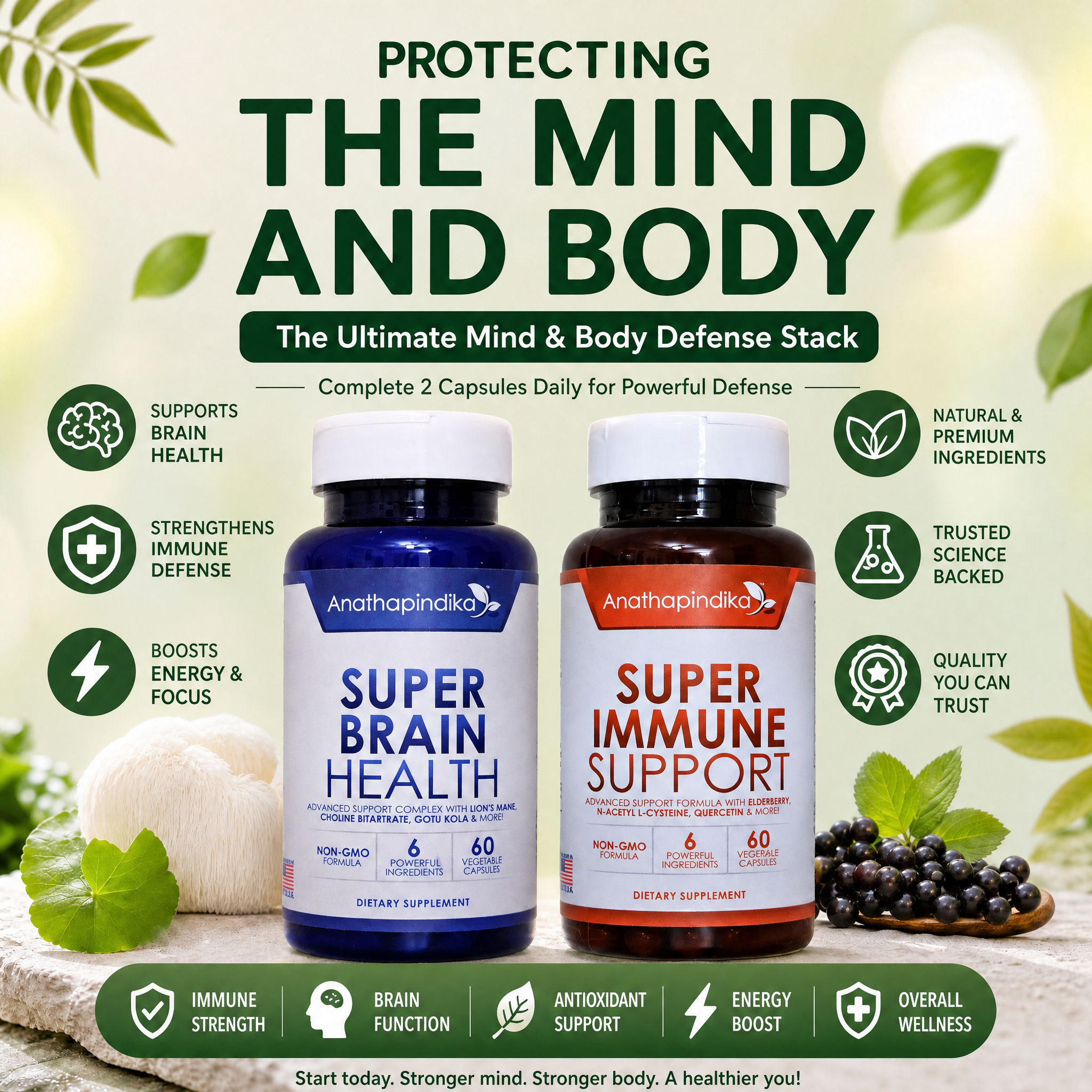 [Cold &Flu Combo] Anathapindika Super Brain Health + Super Immune Support